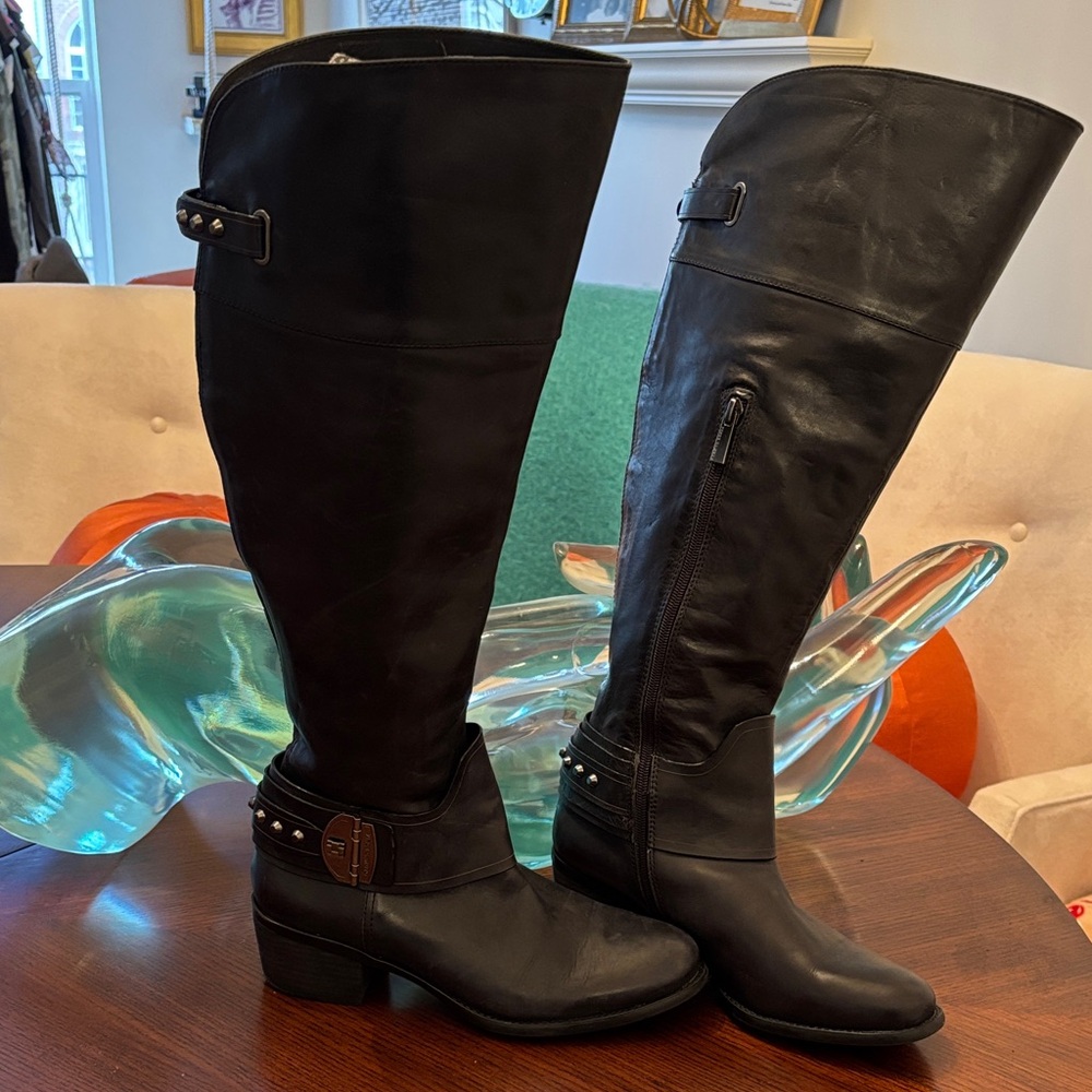 Vince Camuto Black Over the Knee Boots